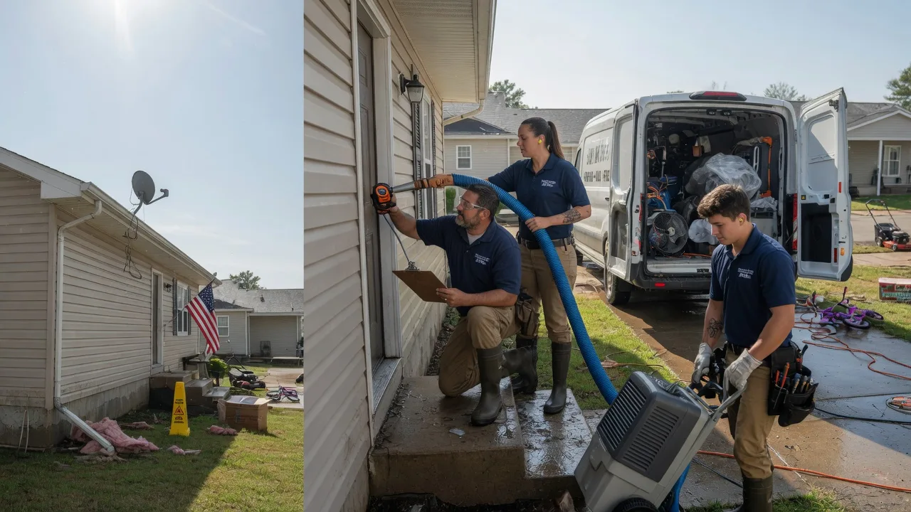 Ceiling Water Damage Restoration in Pocola, OK near me